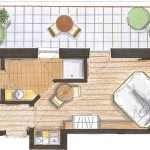 Studio 25 m2 Natura - plan