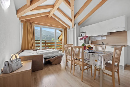 Residence des Alpes - O podwyższonym standardzie apartament 2 sypialnie i balkonem